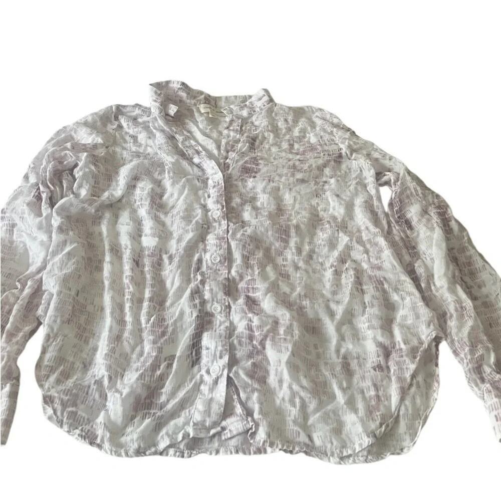 Cloth& Stone button front long sleeve shirt, size Medium
